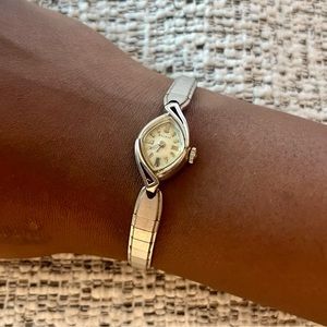 Bulova vintage cocktail silver watch (10k Rolled Gold Plate)